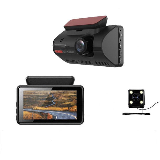 Backup Camera for Car Security Dash Cam Front and Rear Vehicle Camera Dual DashCam Back up Camera, 3 Inch IPS Screen Video Recorder G-Sensor Night Vision Truck Camera