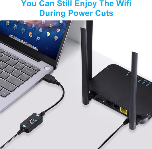 Cable de alimentación elevador de voltaje, USB CC de 5 V a 12 V (3 pies), adaptador USB C a CC de 12 V con conector de CC, convertidor Boost